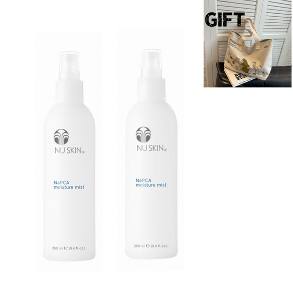 2 bottles of Nu Skin NuSkin NaPCA moisture mist + 1 canvas bag #27 - Picture 1 of 16